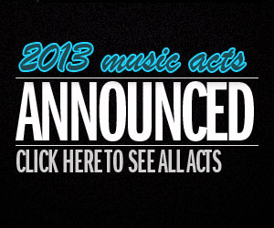 2013 music acts announced