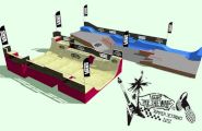 VANS set up on Fistral Beach 2012
